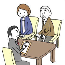 訪問調査を受ける
